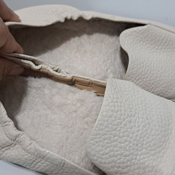 Vionic Amora Faux Fur Casual Balletcore Slip On Loafer Cream Size 8.5 - Picture 11 of 16
